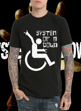 System of a Down体制崩溃新重金属男圆领短袖春夏摇滚乐队T恤