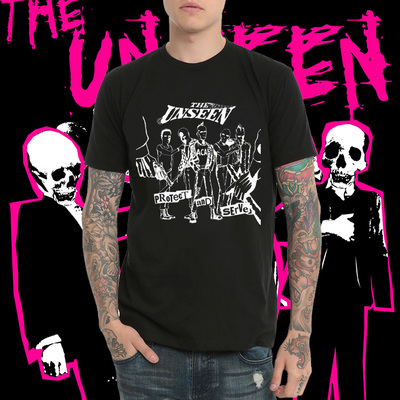 街头朋克摇滚乐队圆领圆恤