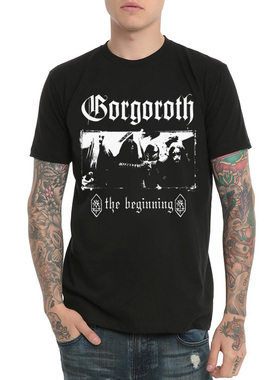 Gorgoroth黑暗金属摇滚乐队T恤男圆领短袖春夏挪威重金属