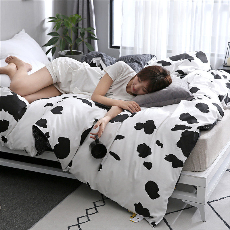 個性黑白紋奶牛被套單件純棉全棉被罩雙人200x230單人160*210cm秋在類目 牀上用品, 被套中 - 來自Buy2taobao.com提供專業的淘寶代購服務