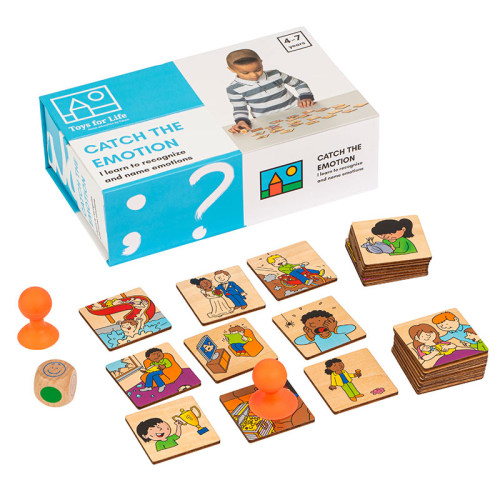 早教益智桌游 toys for life捕捉情绪游戏 儿童学习表情管理玩具
