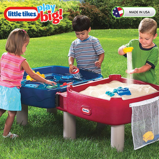 美国littletikes易存沙水桌儿童玩水台玩沙台玩沙桌沙滩玩具进口