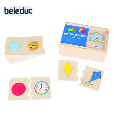 beleduc趣味配对形状3岁以上玩具