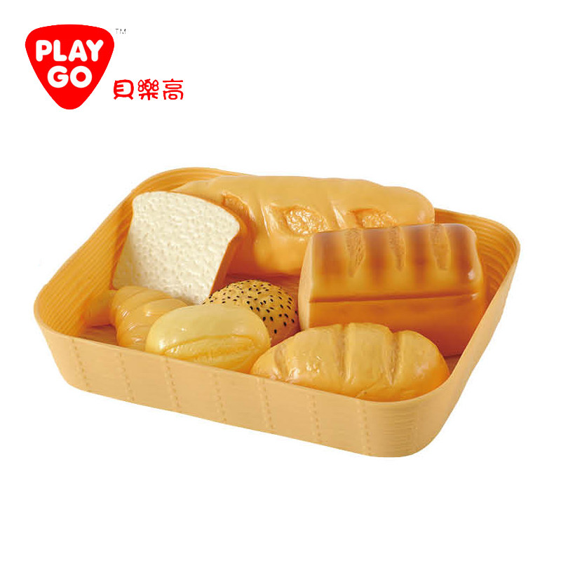 play go面包组合11件儿童过家家烘焙仿真食物玩具宝宝认知2-4-6岁