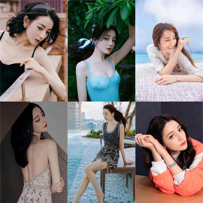 迪丽热巴海报写真超大学生宿舍墙现代装饰画