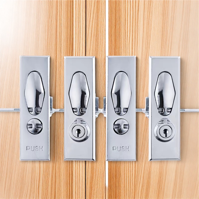 海坦新汇柜锁MS505-2 MS505-1配电箱机柜门锁按钮弹出旋转