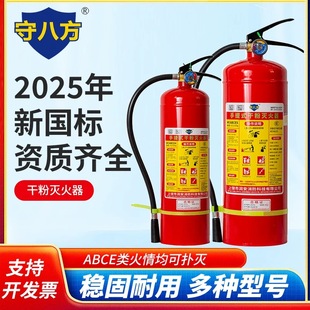 手提式 4公斤干粉灭火器车载店铺家用仓库用1kg2kg3kg4kg消防器材