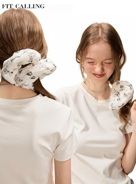 fit calling 原创印花设计狗狗俱乐部棉花填充头发神器百搭发绳女