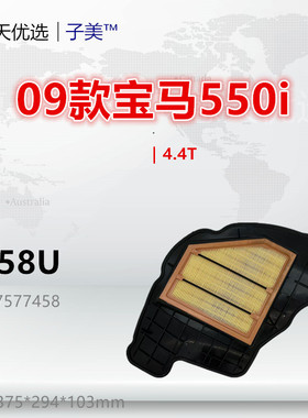 B457U适配宝马09款550i 650i 750i X5 X6 4.4T 空气滤芯