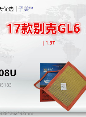 G008U适配别克GL6 阅朗 英朗 科鲁泽 沃兰多 1.3T空气滤芯