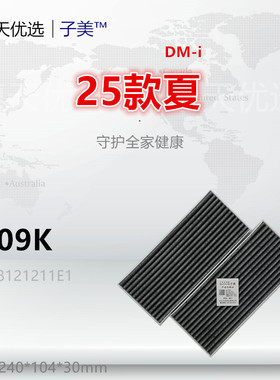 C609K适配25款比亚迪 夏 1.5T DMi 空调滤芯清器冷气格