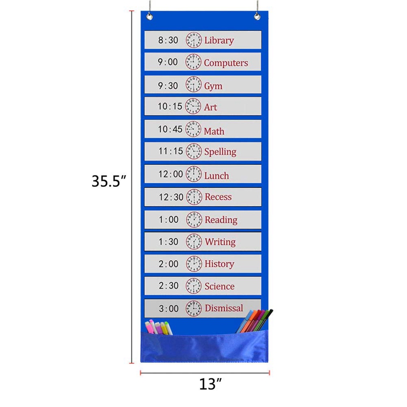 pocketchart班级教室儿童挂袋