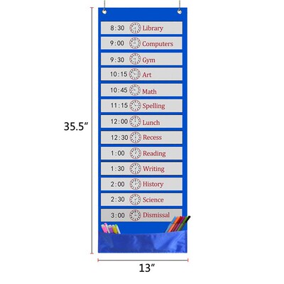 pocketchart班级教室儿童挂袋