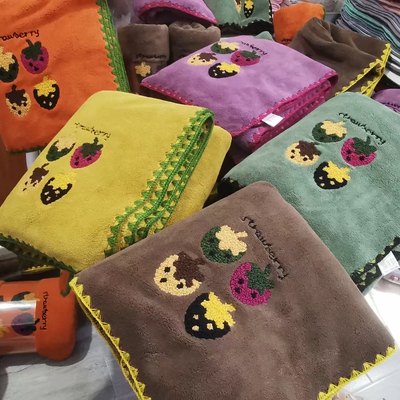 珊瑚绒家用大毛巾比纯棉柔软吸水洗脸女士男士商务面巾女学生加厚