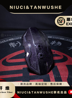 九号E系列小牛电动车NQi/UQi/M+/U+全系列紫丝碳纤维后挡泥板后盾