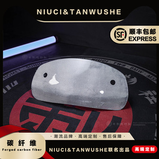 Vespa维斯帕摩托车GTS300六日白色斜纯碳纤维改装风挡挡风板