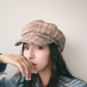 秋冬日系百搭海军帽