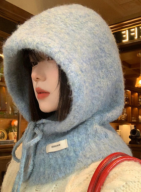 韩版蓝色巴拉克拉法帽女2026年