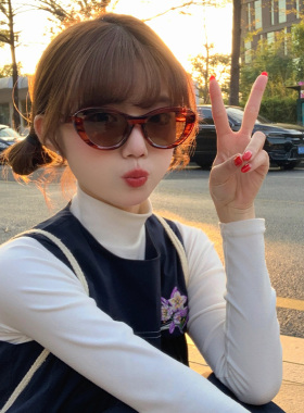 复古玳瑁色猫眼墨镜女2025年春新