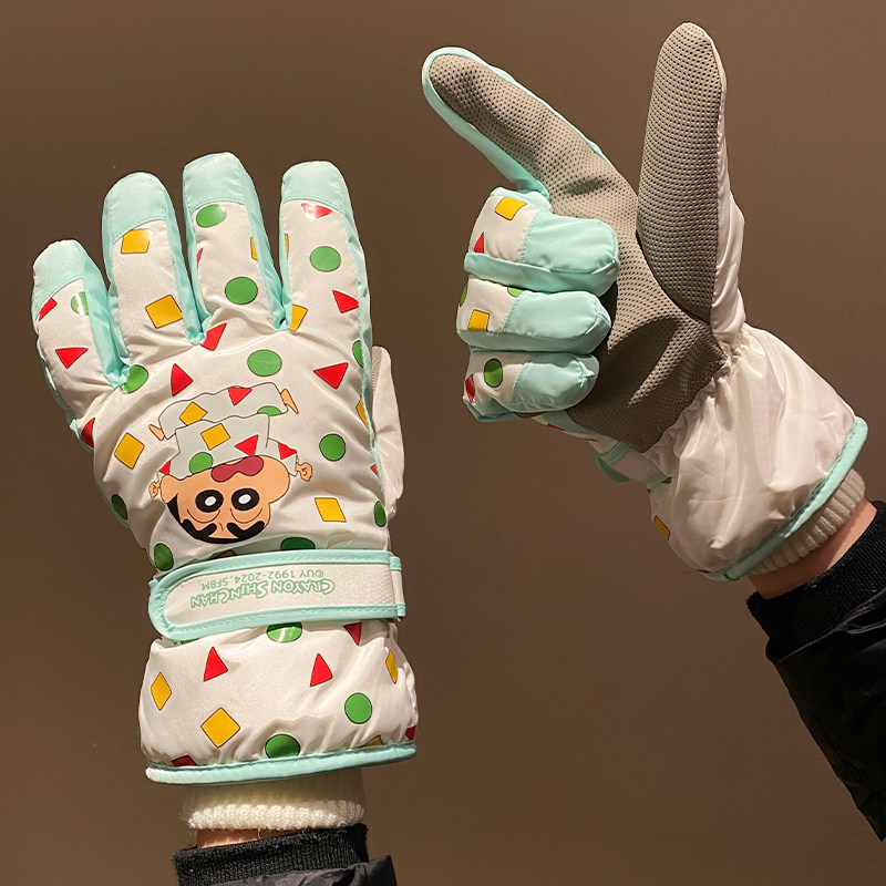 蜡笔小新滑雪手套女2025年秋冬季加厚加绒保暖防寒可触屏户外骑行,服饰配件/皮带/帽子/围巾,手套,淘宝优惠券,粉丝福利购,淘宝优惠卷