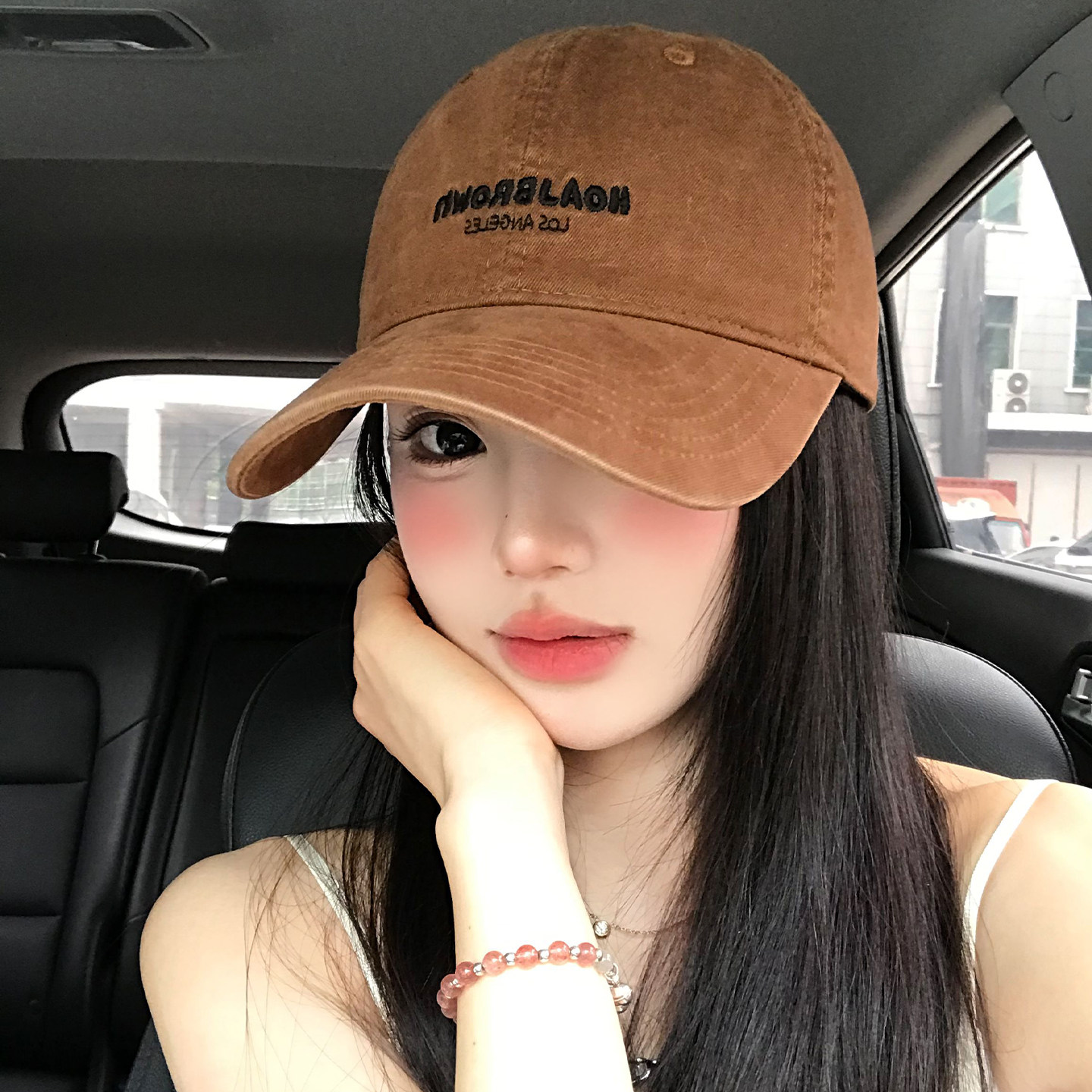 简约字母刺绣大头围棒球帽女生宽帽檐加深大脸显脸小新款鸭舌帽子,服饰配件/皮带/帽子/围巾,帽子,淘宝优惠券,粉丝福利购,淘宝优惠卷