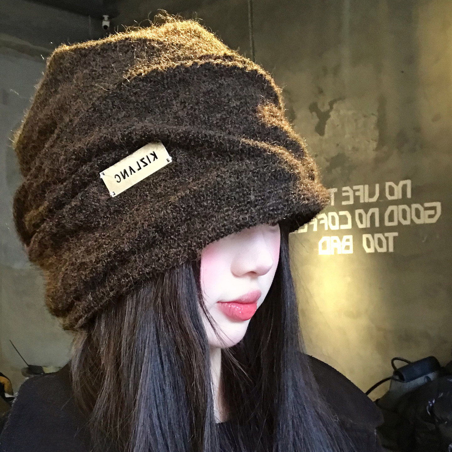 美拉德咖色褶皱复古堆堆帽女冬大头围保暖冷帽显脸小针织包头帽子,服饰配件/皮带/帽子/围巾,帽子,淘宝优惠券,粉丝福利购,淘宝优惠卷