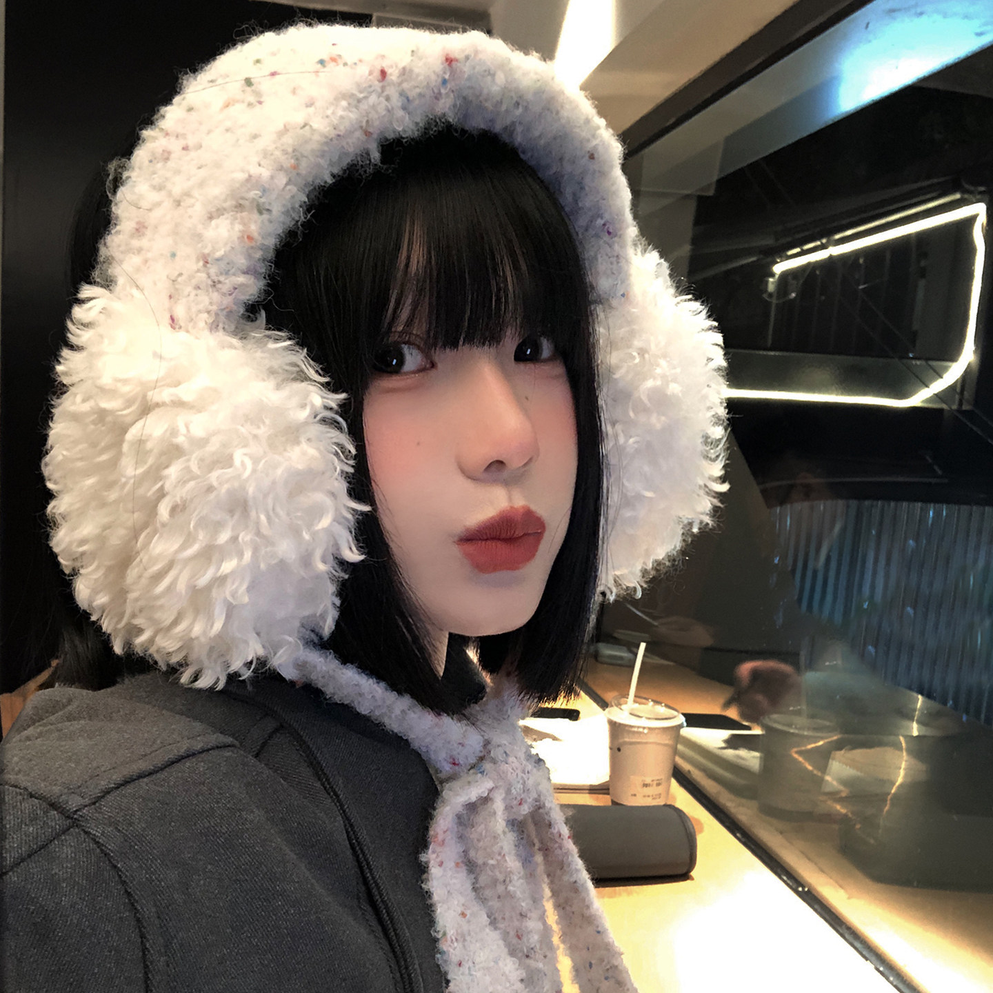 韩系氛围感毛绒耳罩女冬季可爱保暖户外骑行护耳暖防冻耳包耳捂子