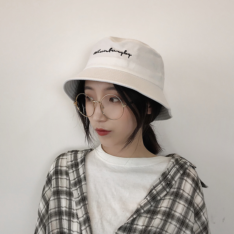 (用18元券)渔夫帽女夏天小清新韩版百搭学生文艺chic日系盆帽子防晒遮阳帽夏
