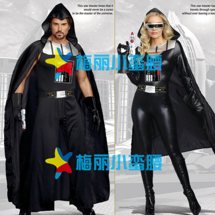 万圣节星球大战黑武士扮演服装 女战士英雄服酒吧夜店派对演出服