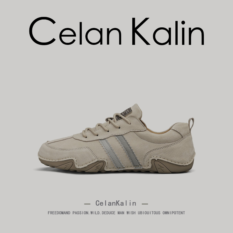 美国CelanKalin高端德训鞋男款秋季软底真皮男士阿甘鞋子男鞋大码
