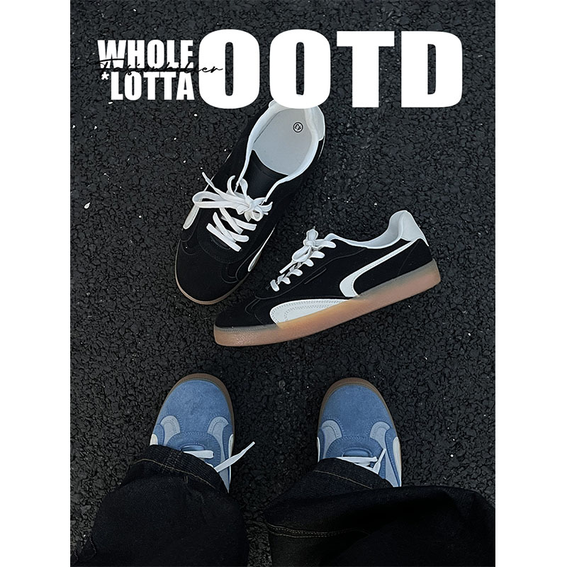 NewRockstarChoppa 潮流小众德训鞋男款秋冬低帮百搭休闲赛车板鞋