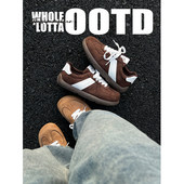 NewRockstarChoppa 秋冬休闲复古绒面德训板鞋 厚底百搭勃肯鞋 男士