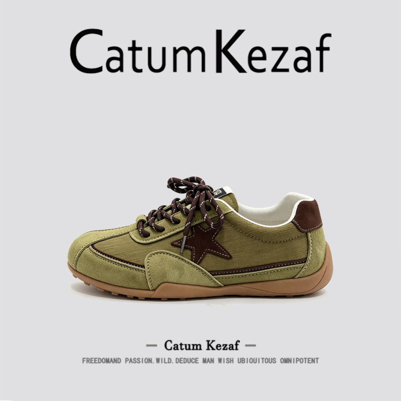 [复古百搭]美国CatumKezaf超火星星德训鞋女秋季软底休闲运动板鞋