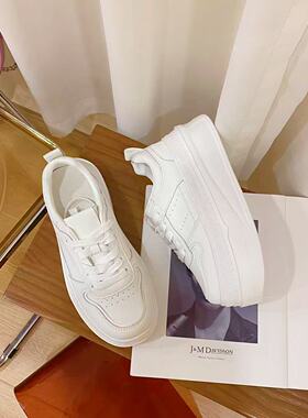 VK定制 韩版真皮时尚休闲运动鞋女857-5