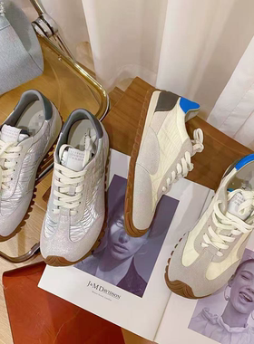 VK定制 韩版真皮时尚休闲运动鞋女