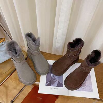 韩版真皮时尚休闲运动鞋女