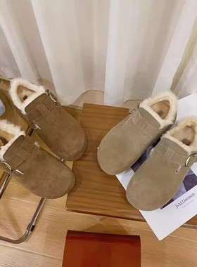 VK定制 韩版时尚真皮休闲勃肯鞋单鞋女150R