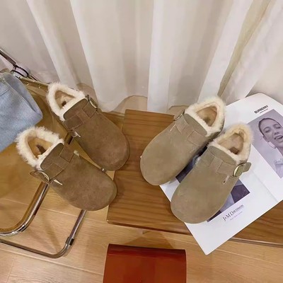 韩版时尚真皮休闲勃肯鞋单鞋