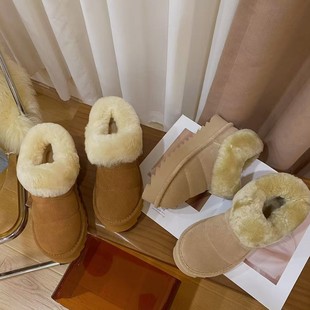 真皮羊毛保暖雪地靴女2652 时尚 VK定制 韩版