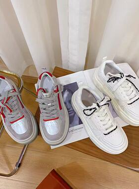 VK定制 韩版真皮时尚休闲运动鞋女188-57/5500-260