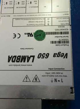 台州设备LAMBDA 兰达电源模块VEGA650（V606KTK）