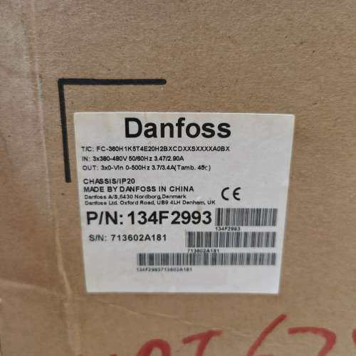 台州设备丹佛斯FC306变频器1.5Kw配面板原，