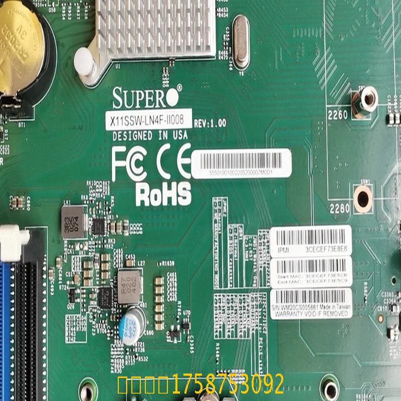 美伦二手超微 X11SSW-LN4F-II008 主板 REV.1.