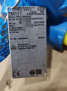 台州设备E+H温度传感器TM111-NDCCCA4BAB2A