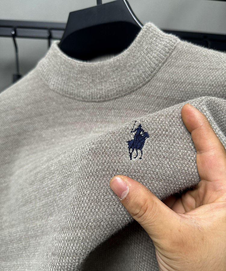 클래식 카 올인원 벨벳 플러스 벨벳 두꺼운 남성용 스웨터 남성용 하프 터틀넥 트렌디 한 겨울 따뜻한 니트 바닥 셔츠 남성용