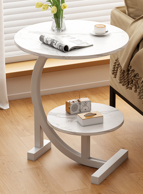 小圆桌子移动沙发边几简易家用侧边柜客厅茶几迷你阳台床头床边桌