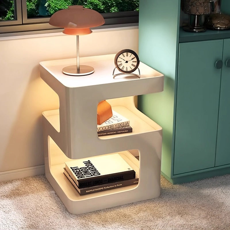 茶几客家用小户型边几收纳置物架