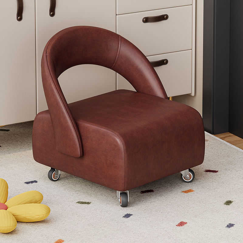 懒人沙发矮凳子家用万向滑轮凳子