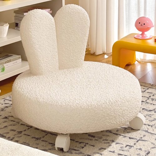 万向轮小凳子滑轮移动软坐垫创意