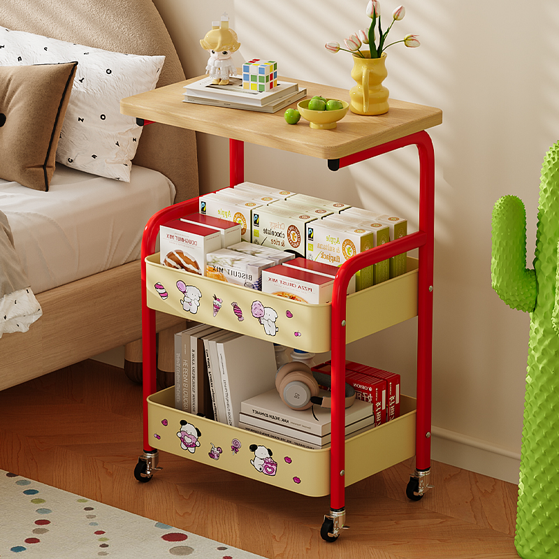 置物架多层落地式可移动收纳碳钢